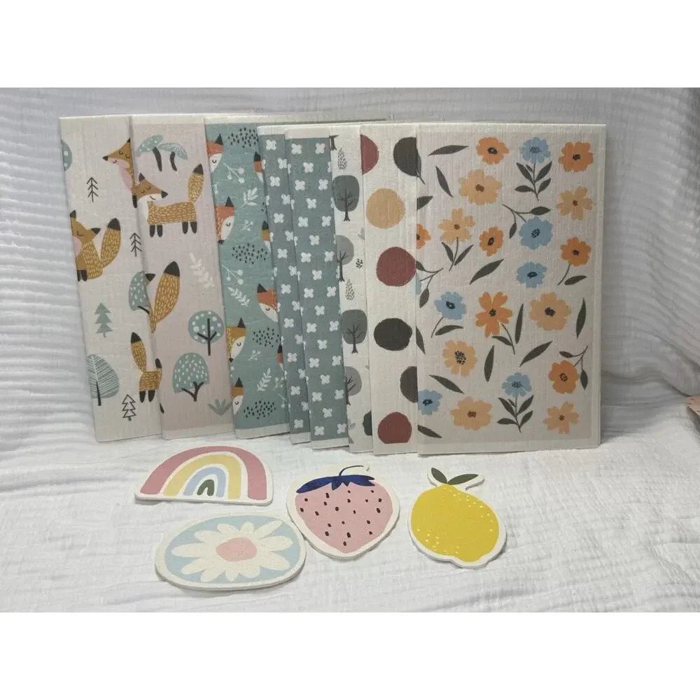 New Swedish Dish Cloths By Recyco 8 Pack Dish Towels 4 Wash Cloths Or Rags